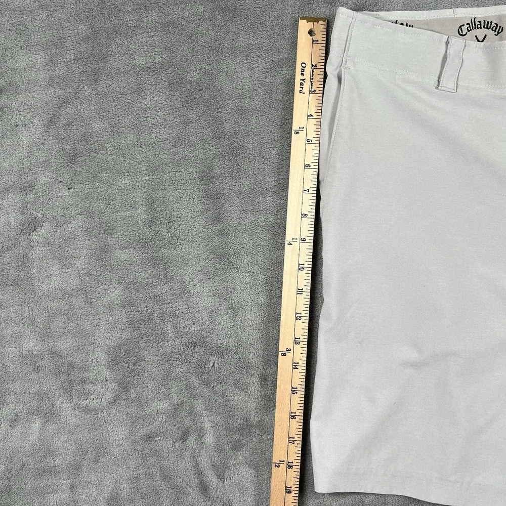 Callaway Men's Golf Shorts Performance Stretch Comfort Waist Gray Sz 36 See Pics